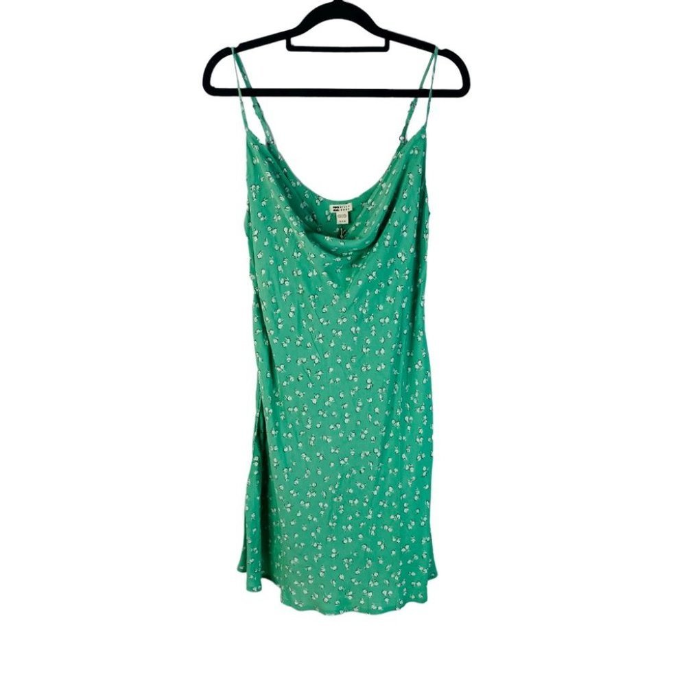 Billabong NEW Isla Floral Mini Dress Green Women's Size XL - Picture 5 of 10